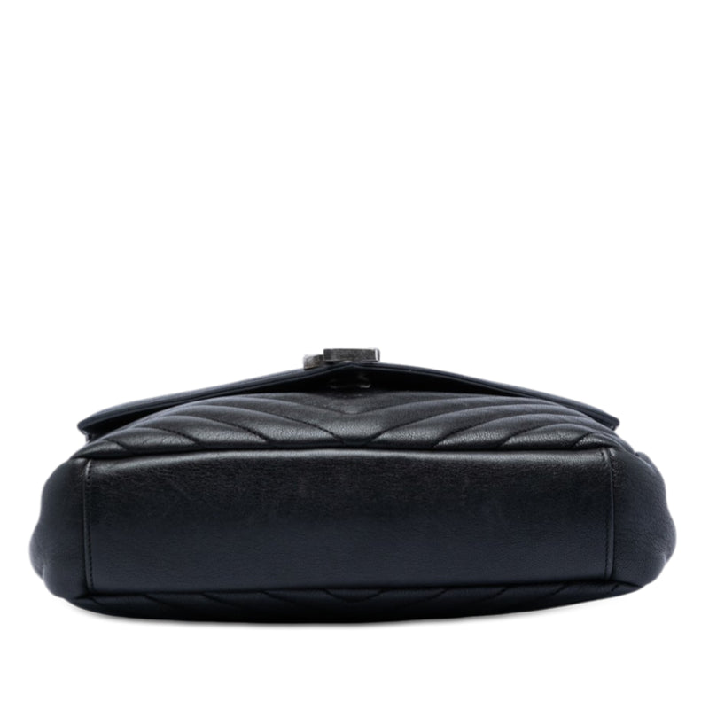 Medium Chevron Sheepskin Monogram College Satchel - Image 3