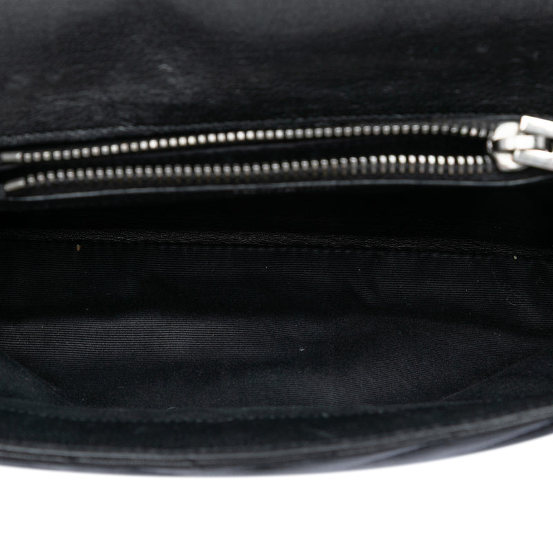 Medium Chevron Sheepskin Monogram College Satchel - Image 4