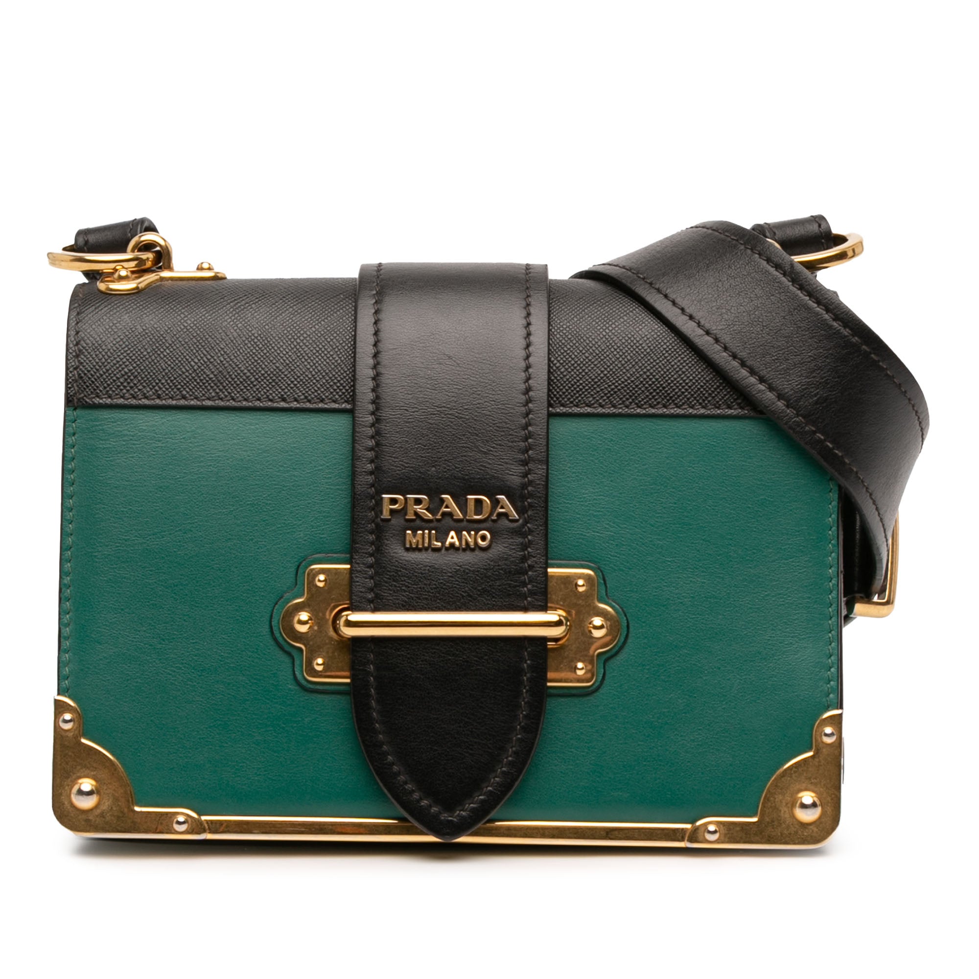 Saffiano Trimmed City Calf Crystal Cahier Crossbody - Image 1