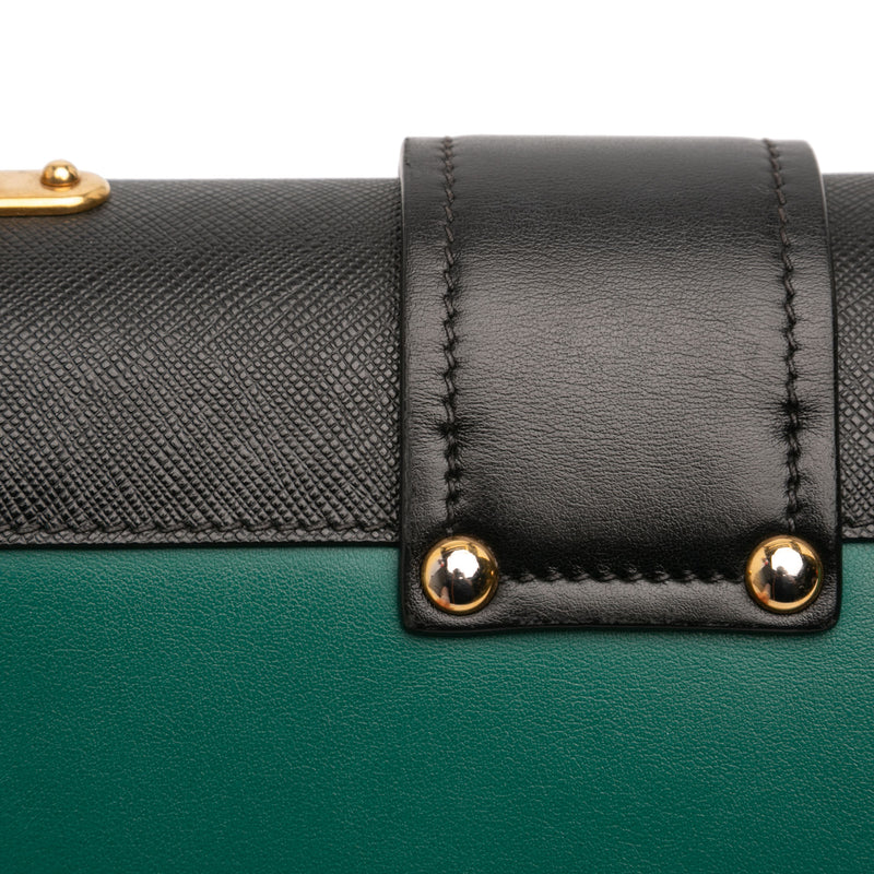 Saffiano Trimmed City Calf Crystal Cahier Crossbody - Image 8