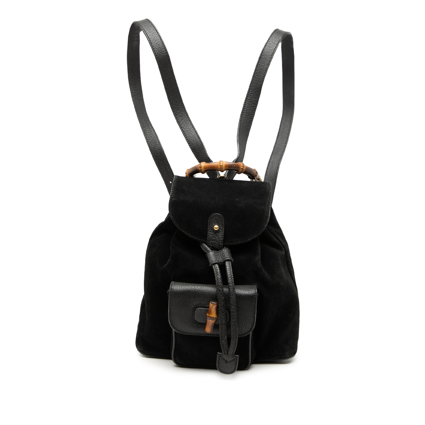 Suede Bamboo Backpack - Image 1