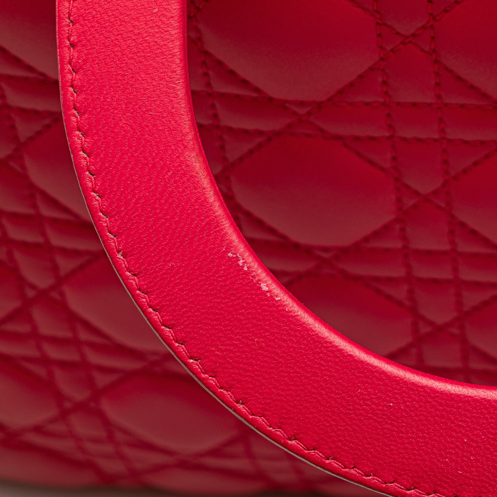 Large Lambskin Cannage Lady Dior - Image 10
