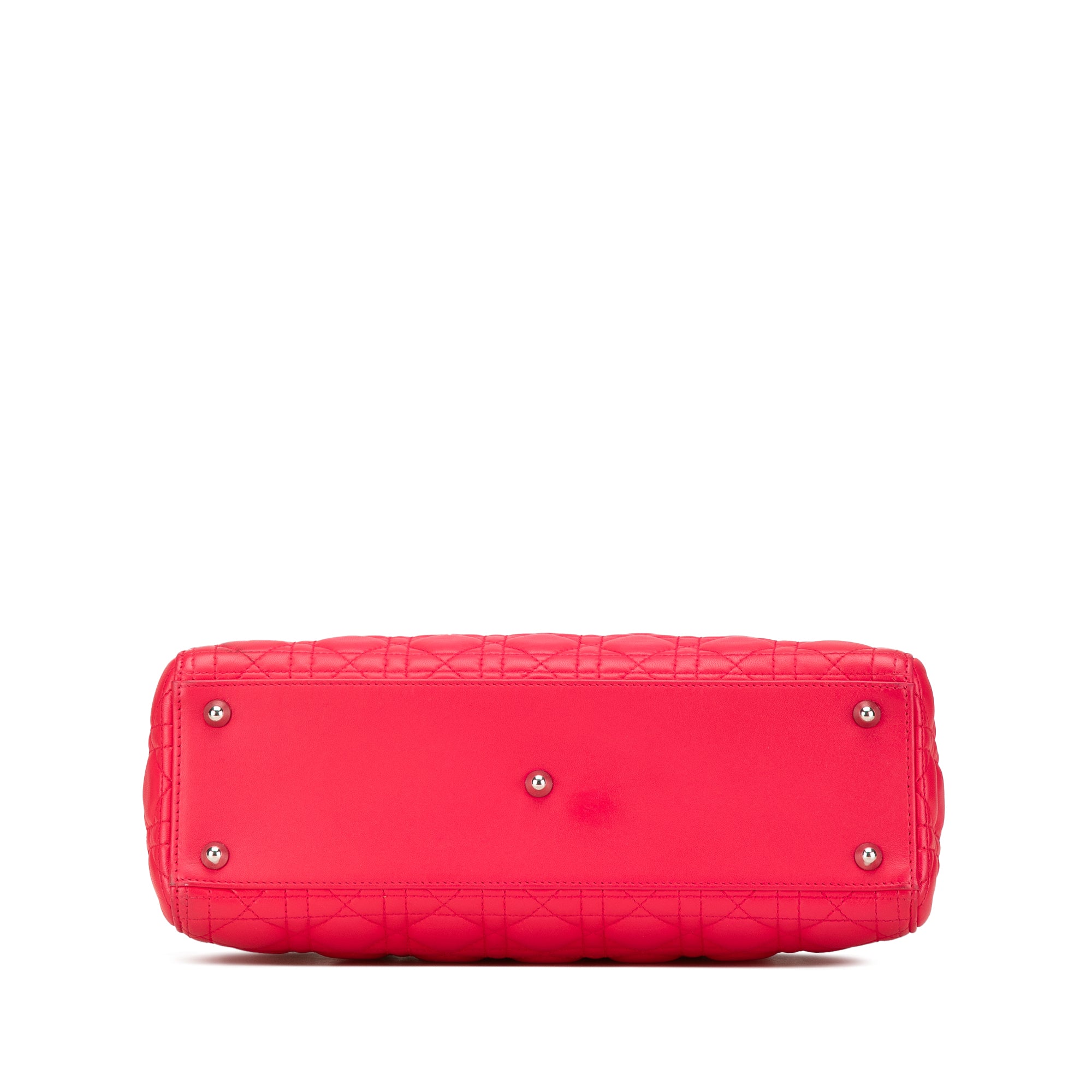 Large Lambskin Cannage Lady Dior - Image 3