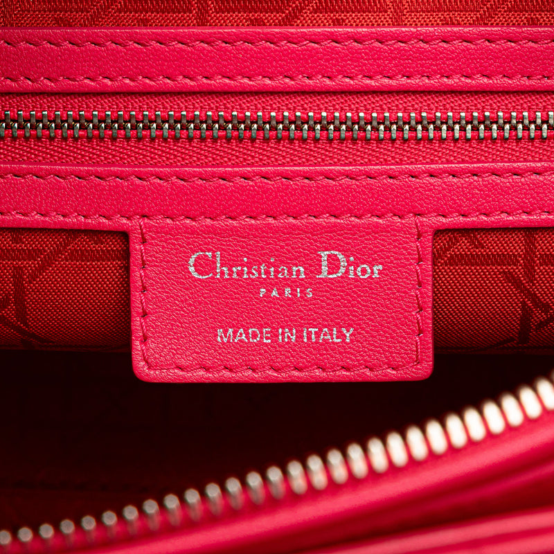 Large Lambskin Cannage Lady Dior - Image 5