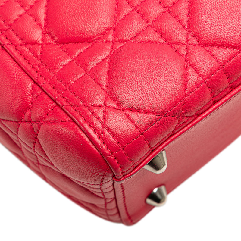 Large Lambskin Cannage Lady Dior - Image 7