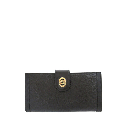 Leather Doppio Tondo Bifold Long Wallet - Image 1
