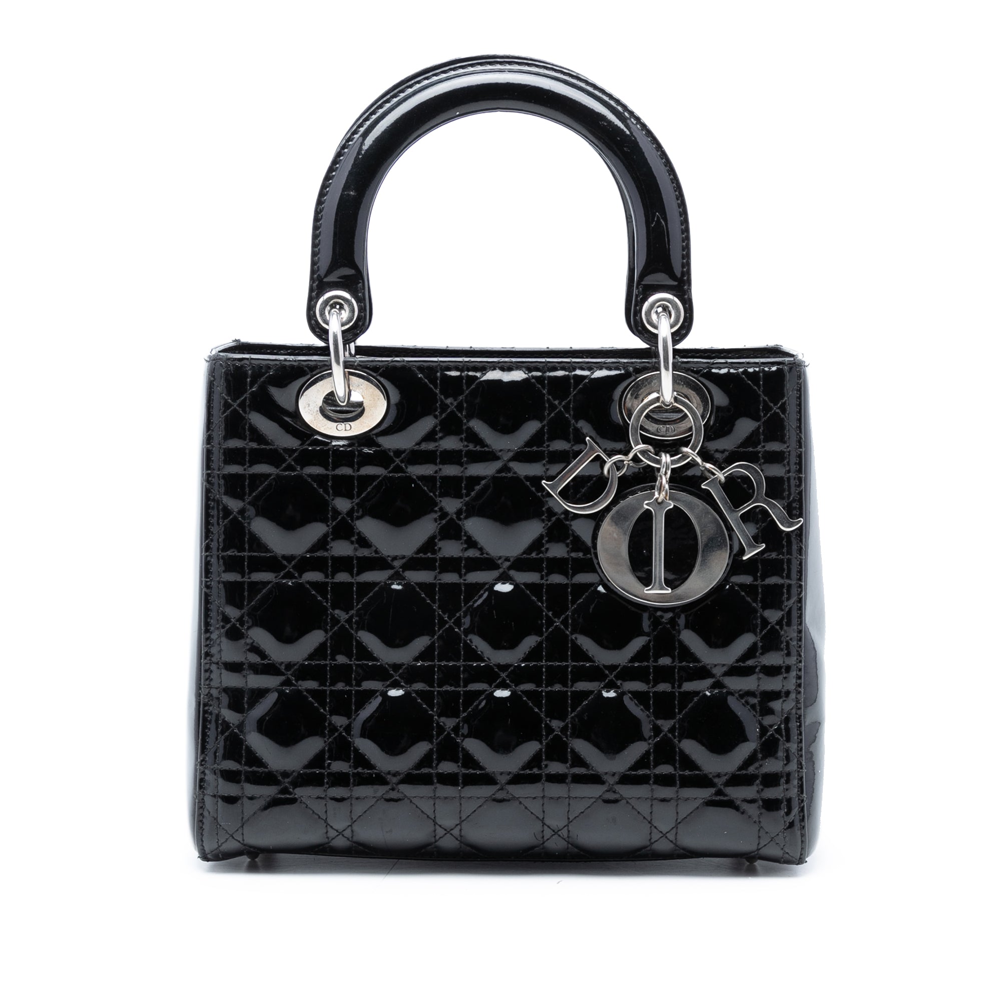 Medium Patent Cannage Lady Dior - Image 1