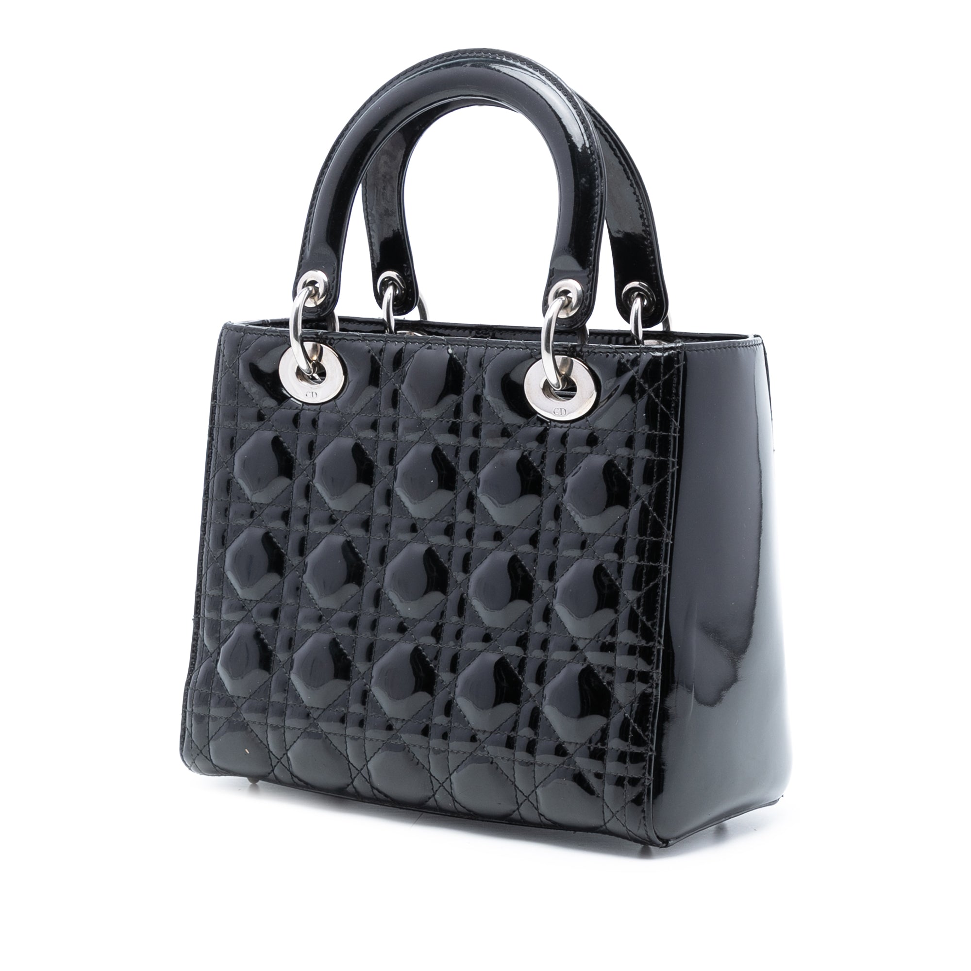 Medium Patent Cannage Lady Dior - Image 2