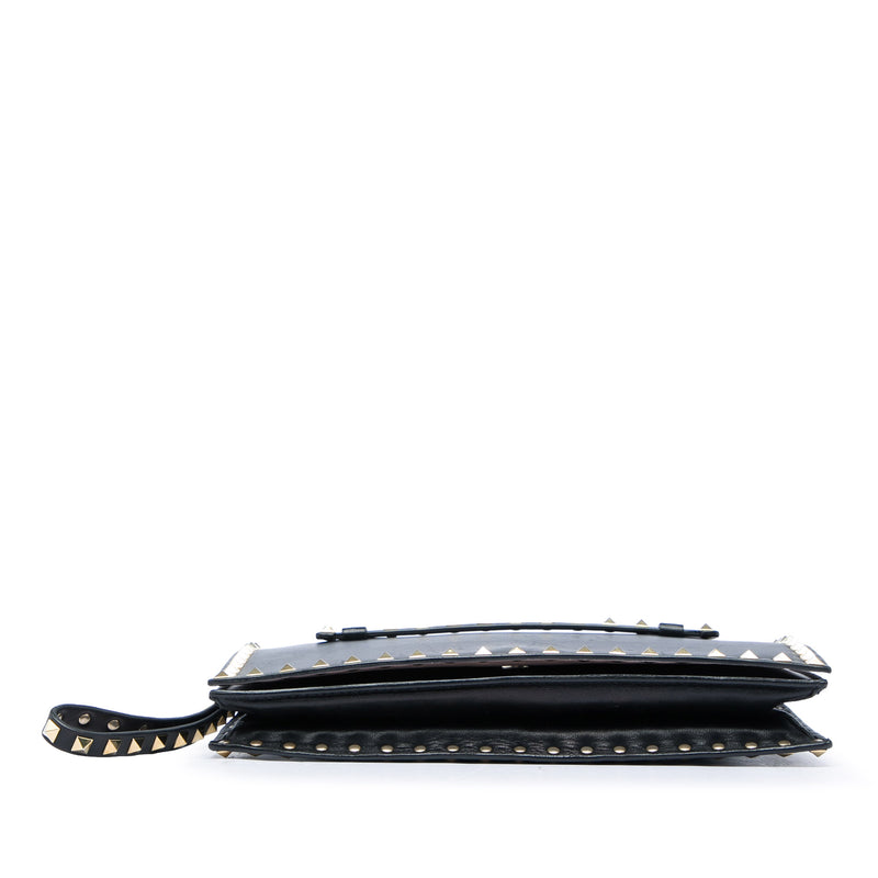 Leather Rockstud Flap Clutch - Image 3
