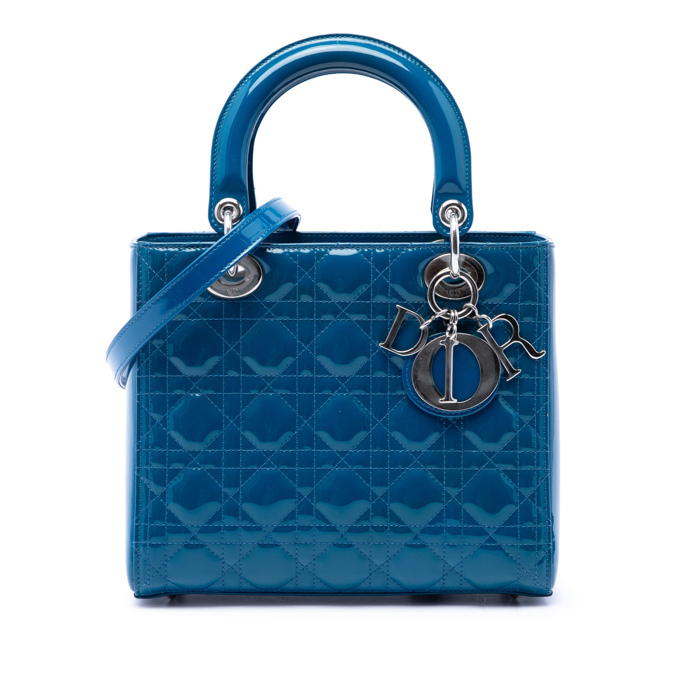 Medium Patent Cannage Lady Dior - Image 1