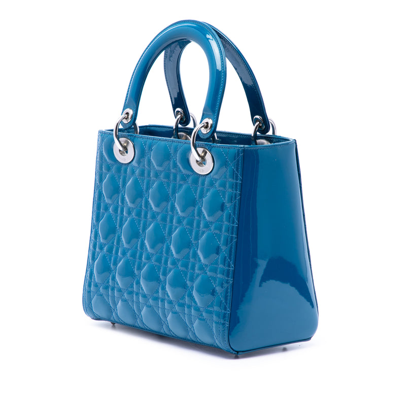 Medium Patent Cannage Lady Dior - Image 2