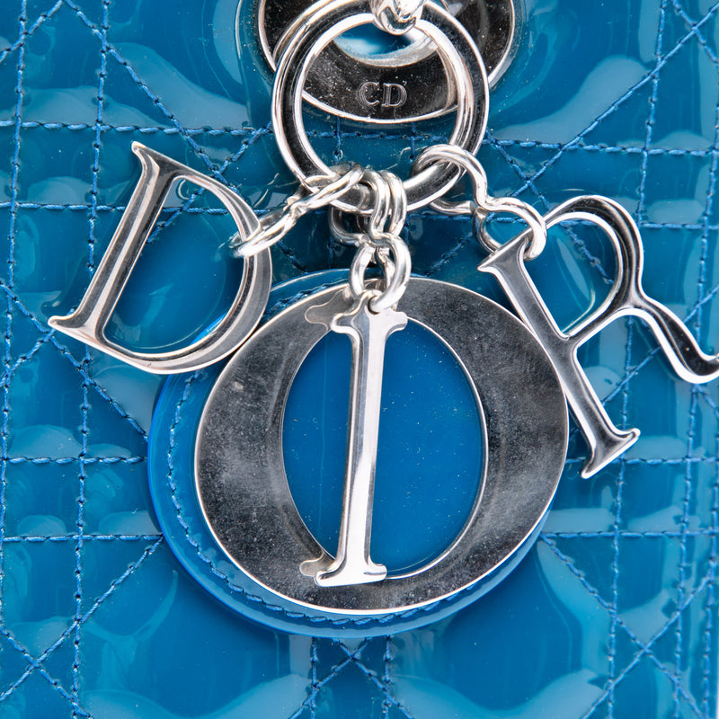 Medium Patent Cannage Lady Dior - Image 5