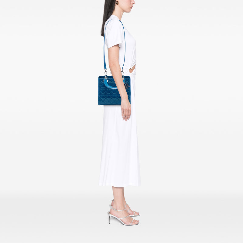 Medium Patent Cannage Lady Dior - Image 6