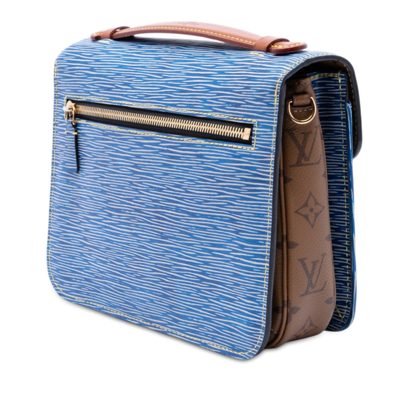 Epi Denim and Reverse Monogram Pochette Metis - Image 2