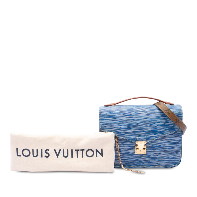 Epi Denim and Reverse Monogram Pochette Metis - Image 7