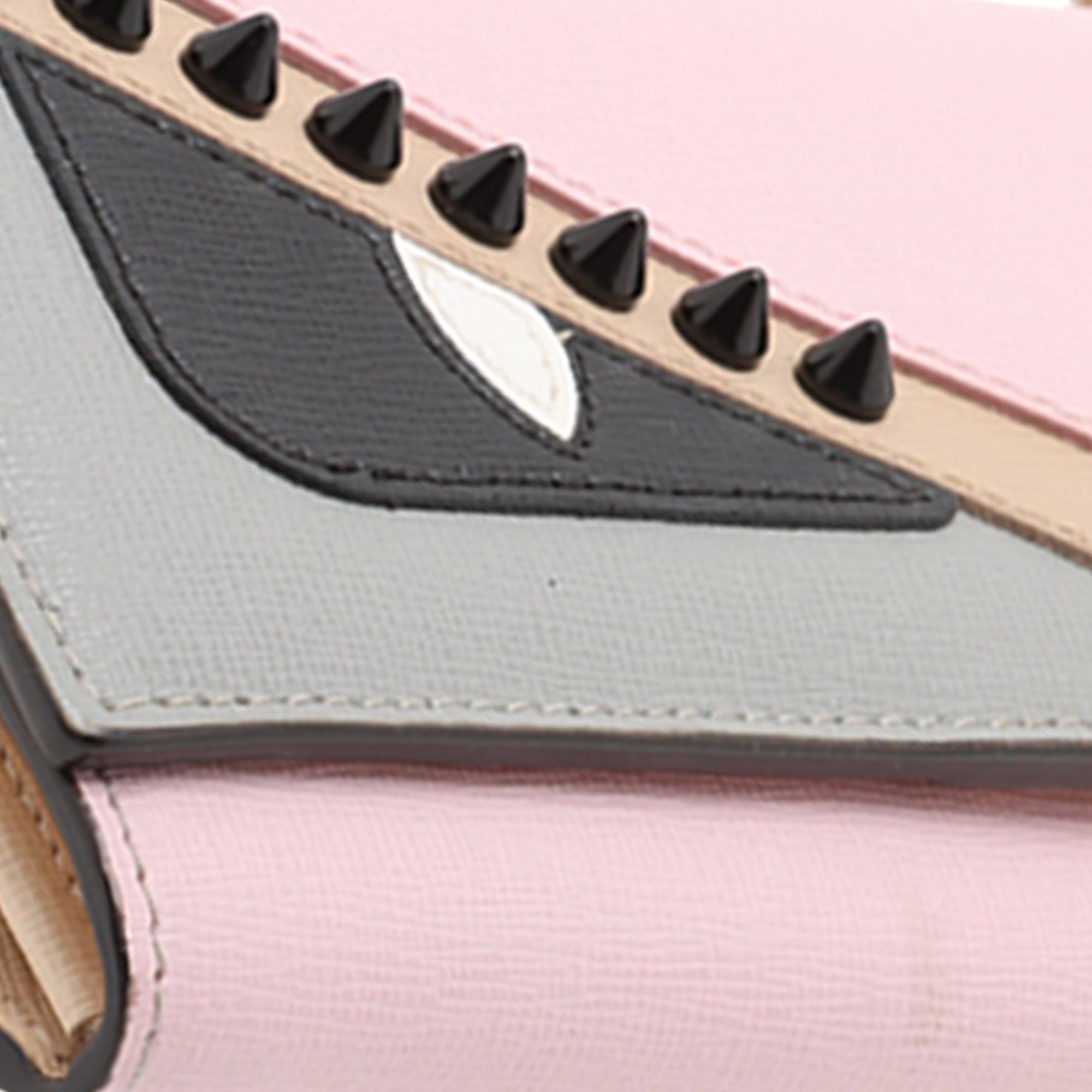 Studded Leather Monster Eyes Tube Wallet On Chain - Image 8