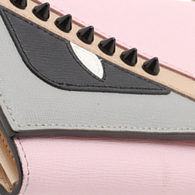 Studded Leather Monster Eyes Tube Wallet On Chain - Image 8