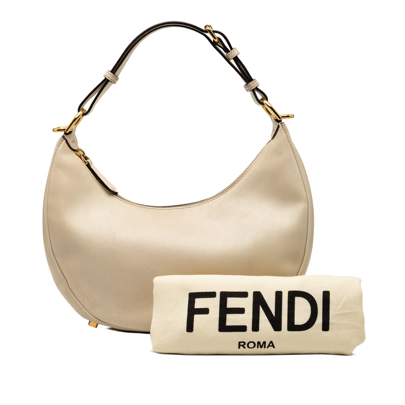 Small Leather Fendigraphy Hobo - Image 8