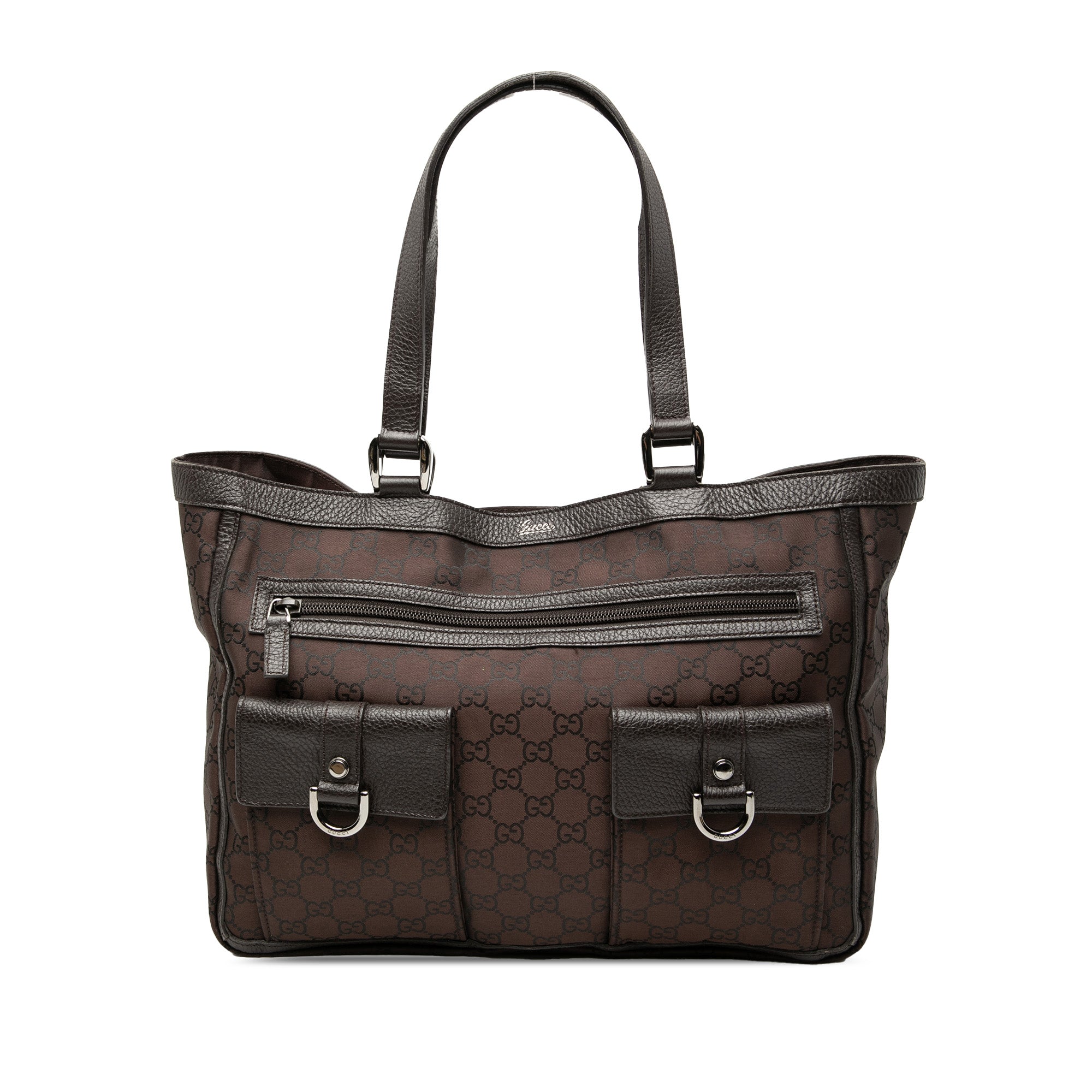 GG Nylon Abbey D Ring Pocket Tote - Image 1
