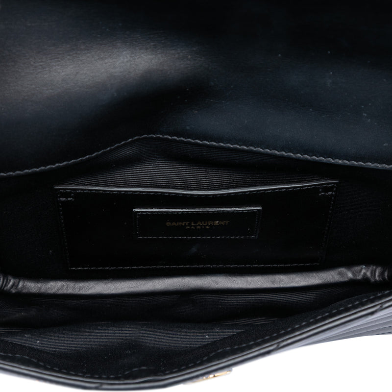 Lambskin Chevron Monogram Clutch - Image 4