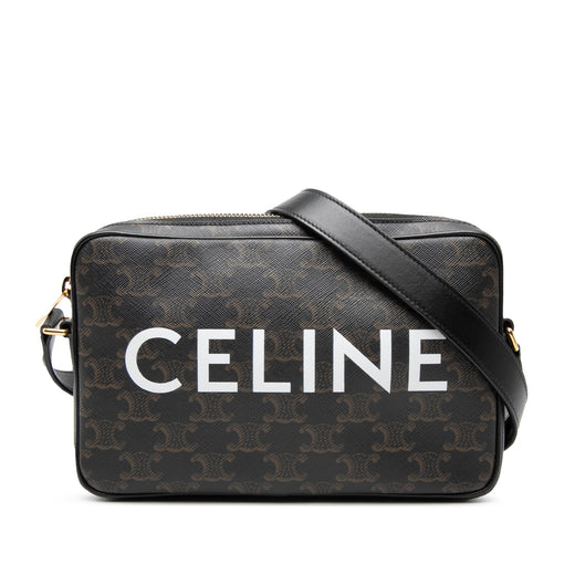 Medium Triomphe Coated Canvas Logo Crossbody - Image 1