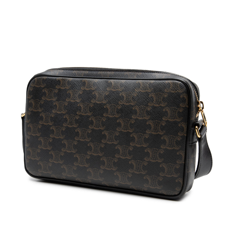 Medium Triomphe Coated Canvas Logo Crossbody - Image 2