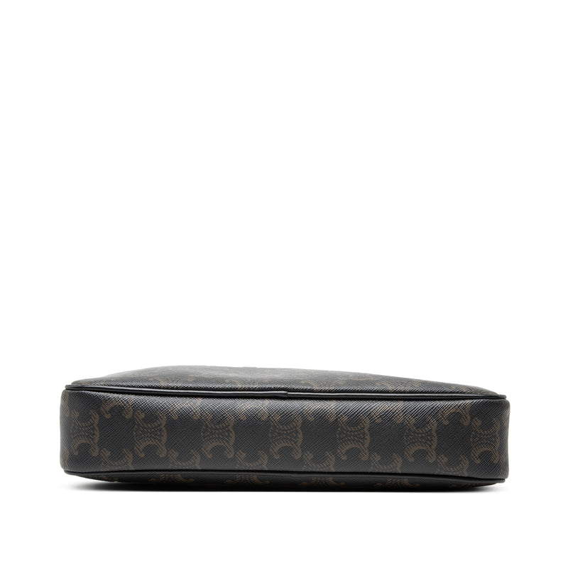 Medium Triomphe Coated Canvas Logo Crossbody - Image 3