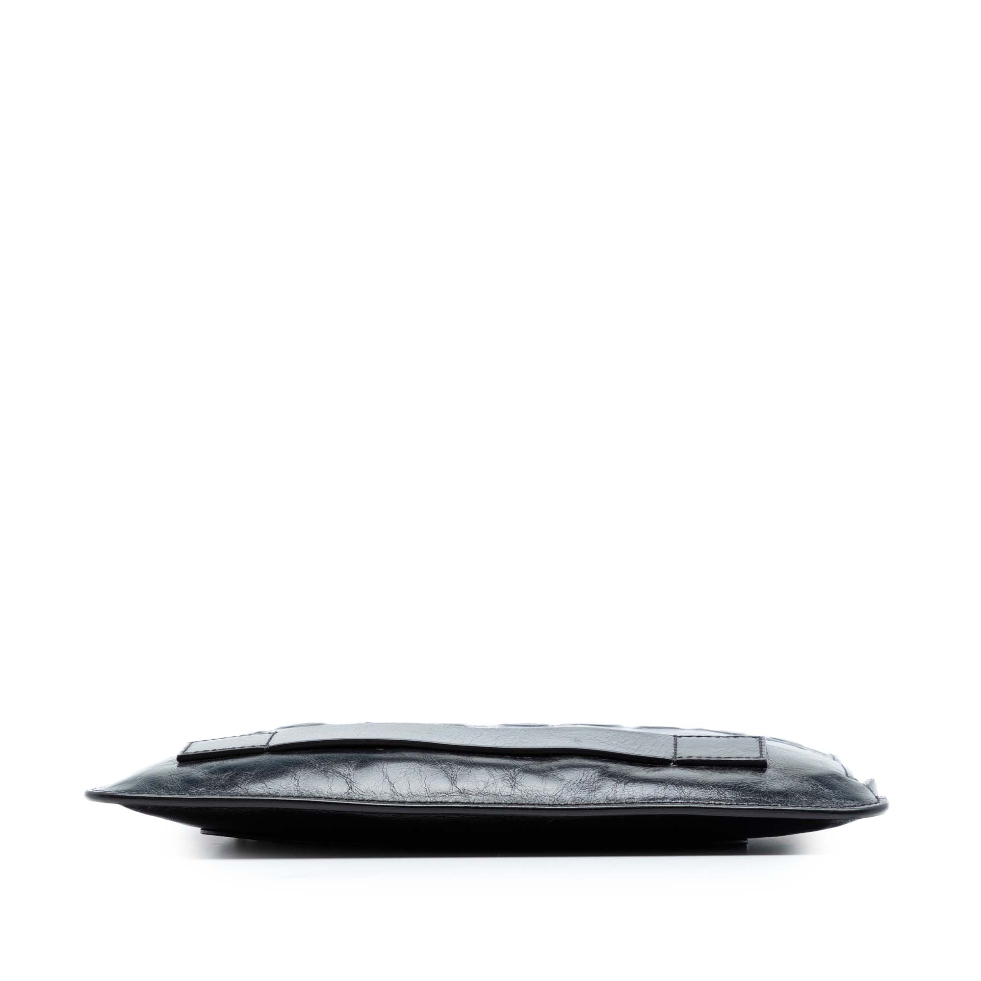 Distressed Calfskin Je Ne Suis Pas En Solde Clutch - Image 3