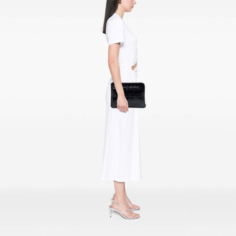 Distressed Calfskin Je Ne Suis Pas En Solde Clutch - Image 8