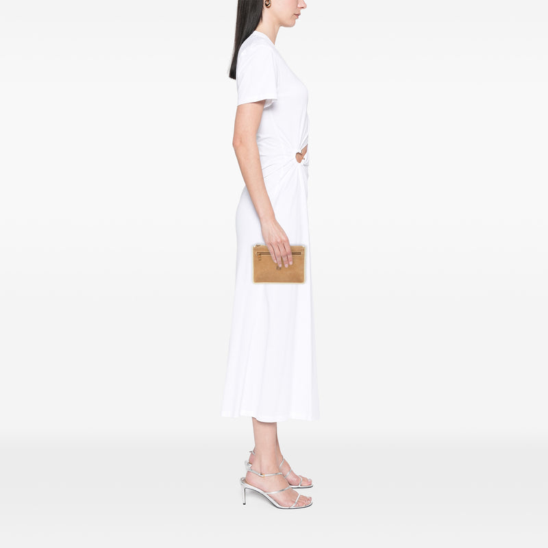 Suede Anagram Flat Pouch - Image 6