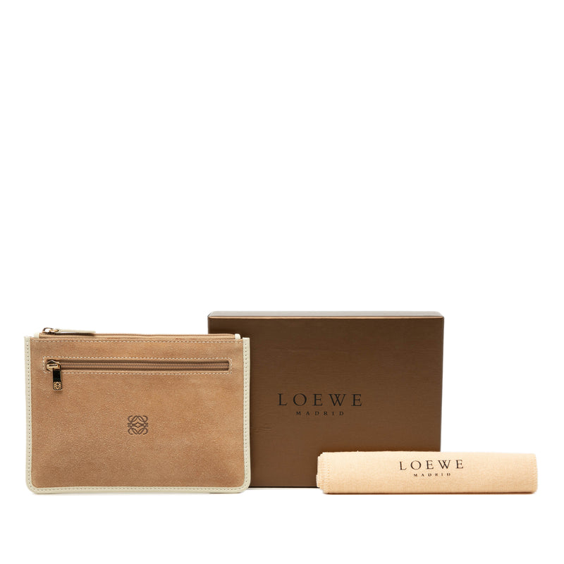 Suede Anagram Flat Pouch - Image 7