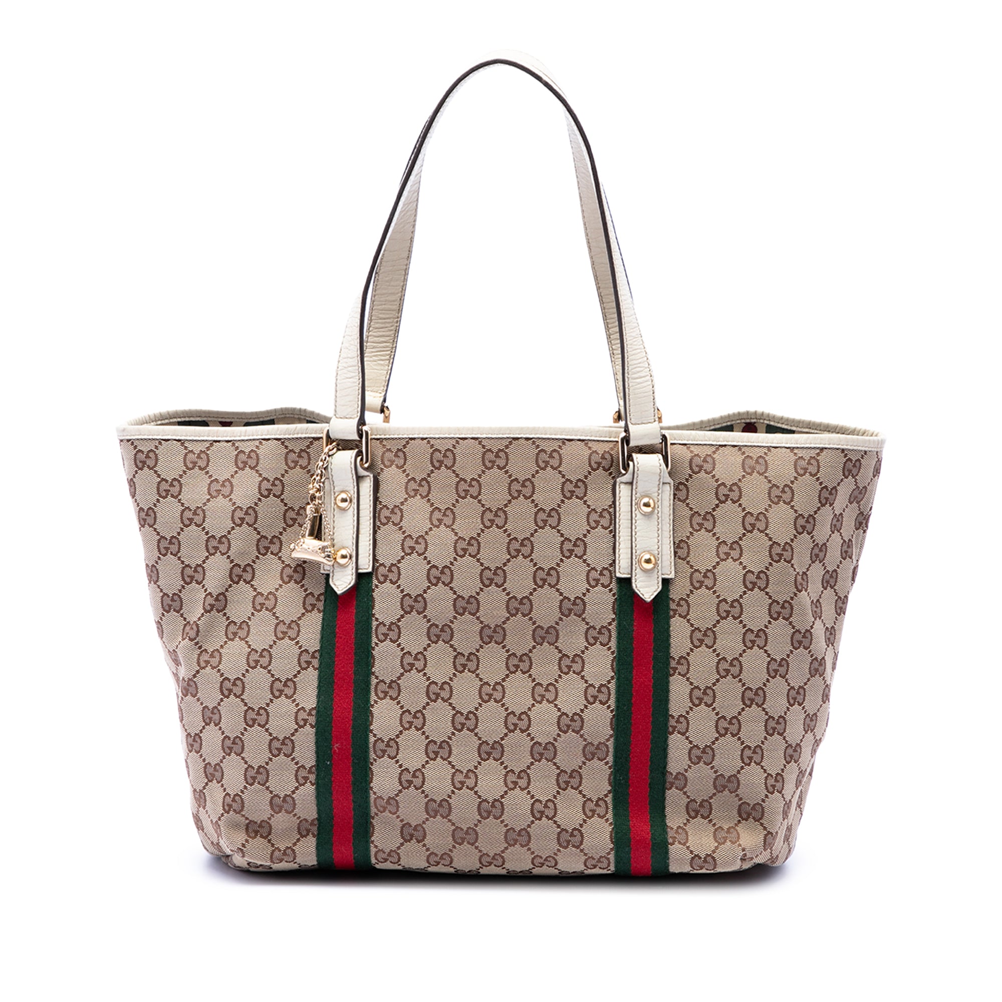 Large GG Canvas Web Jolicoeur Tote - Image 1