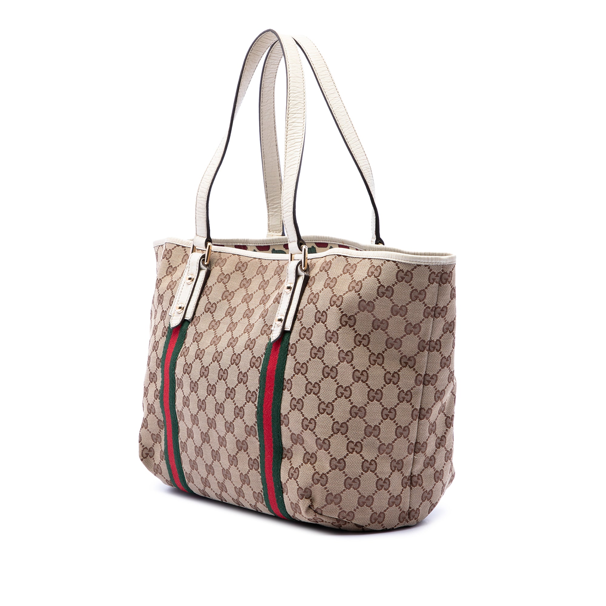 Large GG Canvas Web Jolicoeur Tote - Image 2