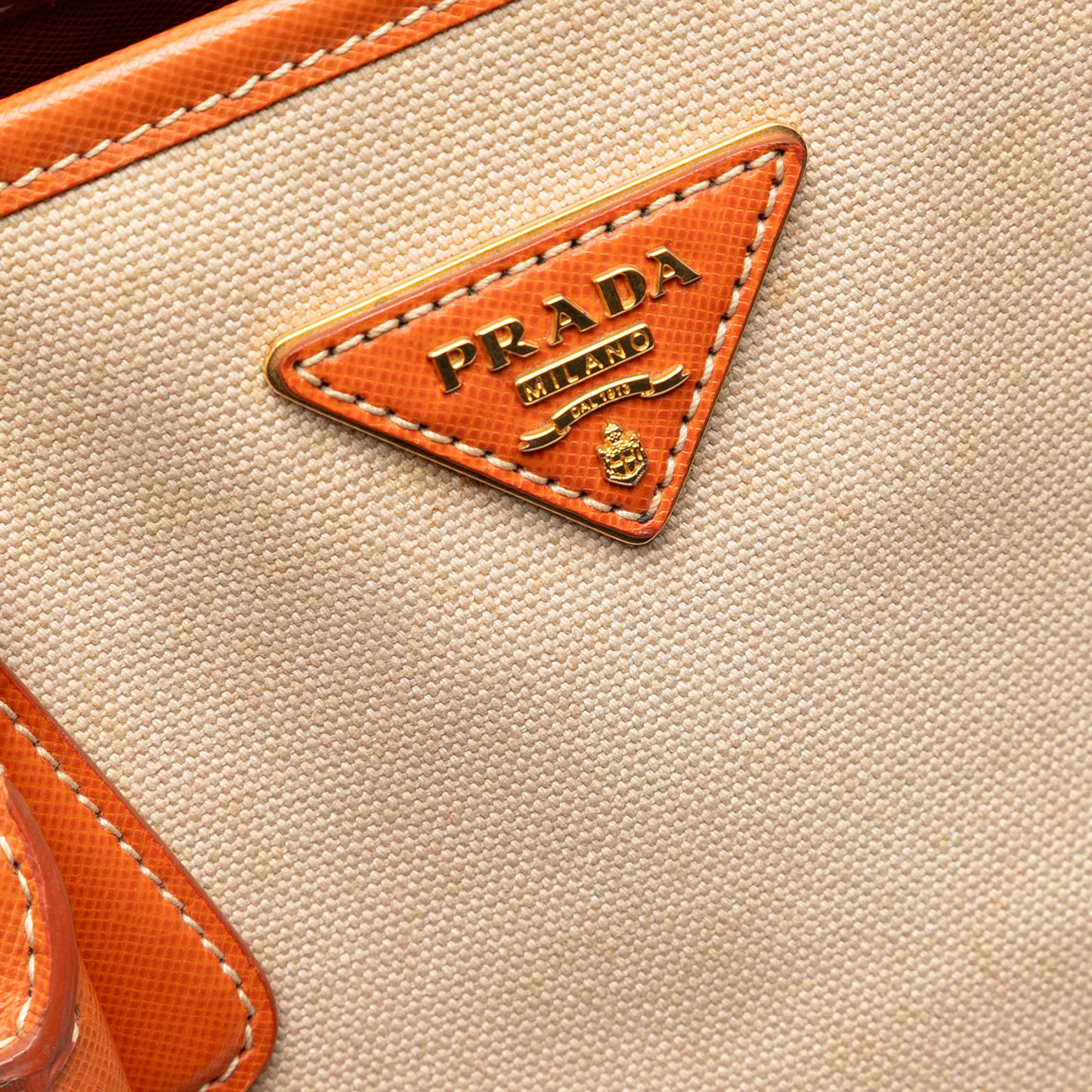 Saffiano Trimmed Canvas Canapa Satchel - Image 5
