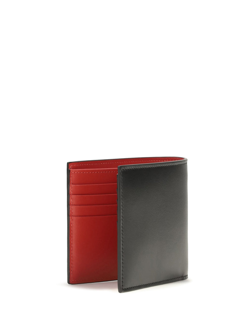 Christian Louboutin Canopy Bifold Wallet — Black Calf Leather Bos Taurus