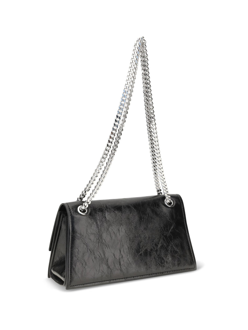 Tory Burch Kira Shoulder Bag — Black Suede