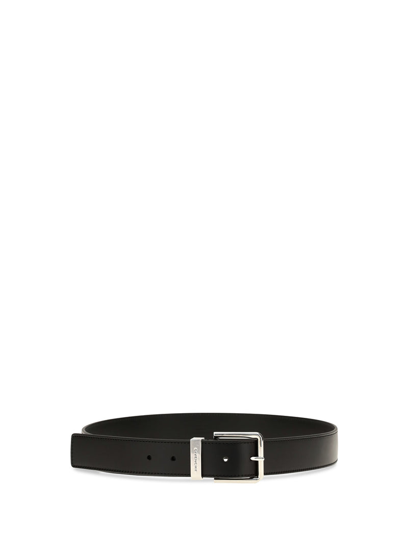 Givenchy Gentlemen Belt — Black Calf Leather Bos Taurus