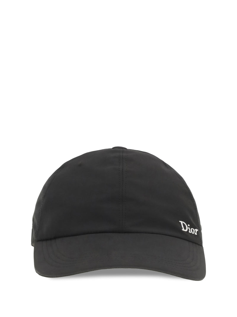 Dior 693c907a2256 Logo Baseball Cap — Black Polyester Caps