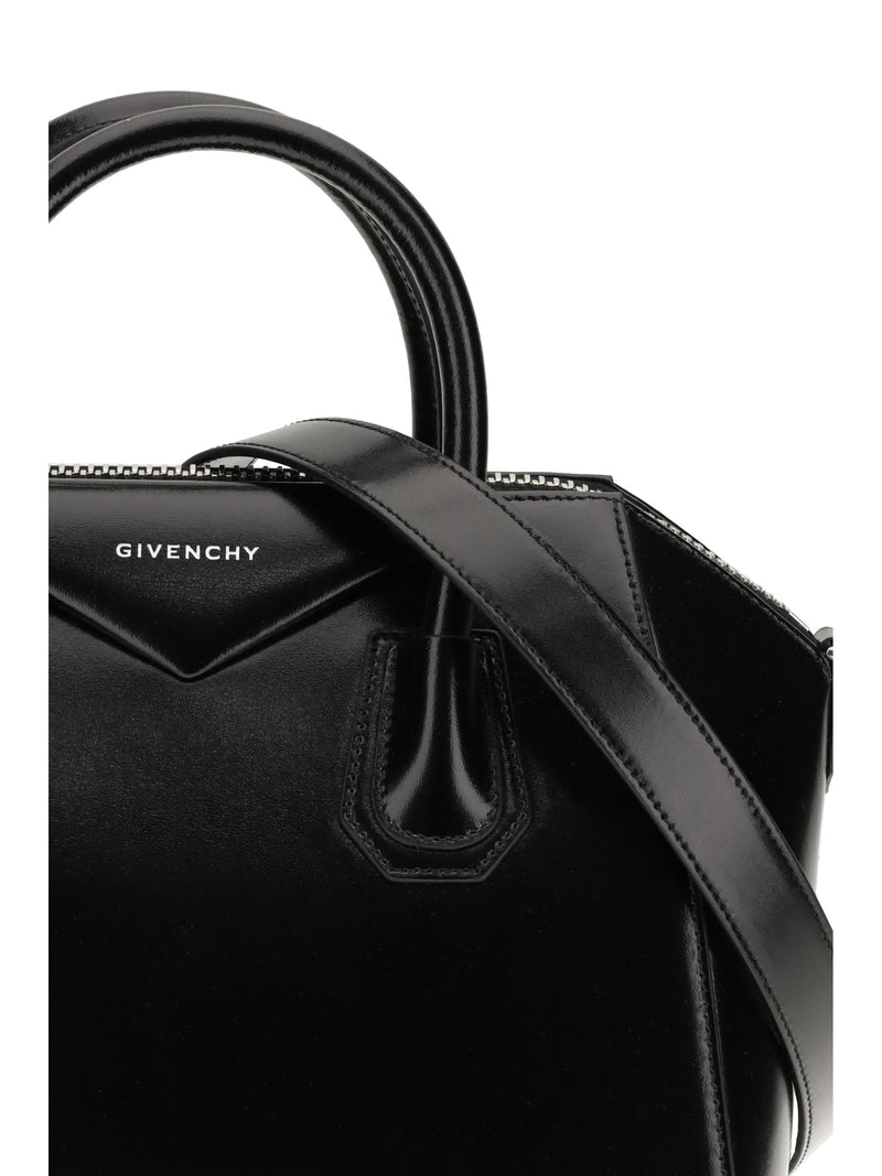 Givenchy Antigona Top Handle Bag — Black Calf Leather Bos Taurus