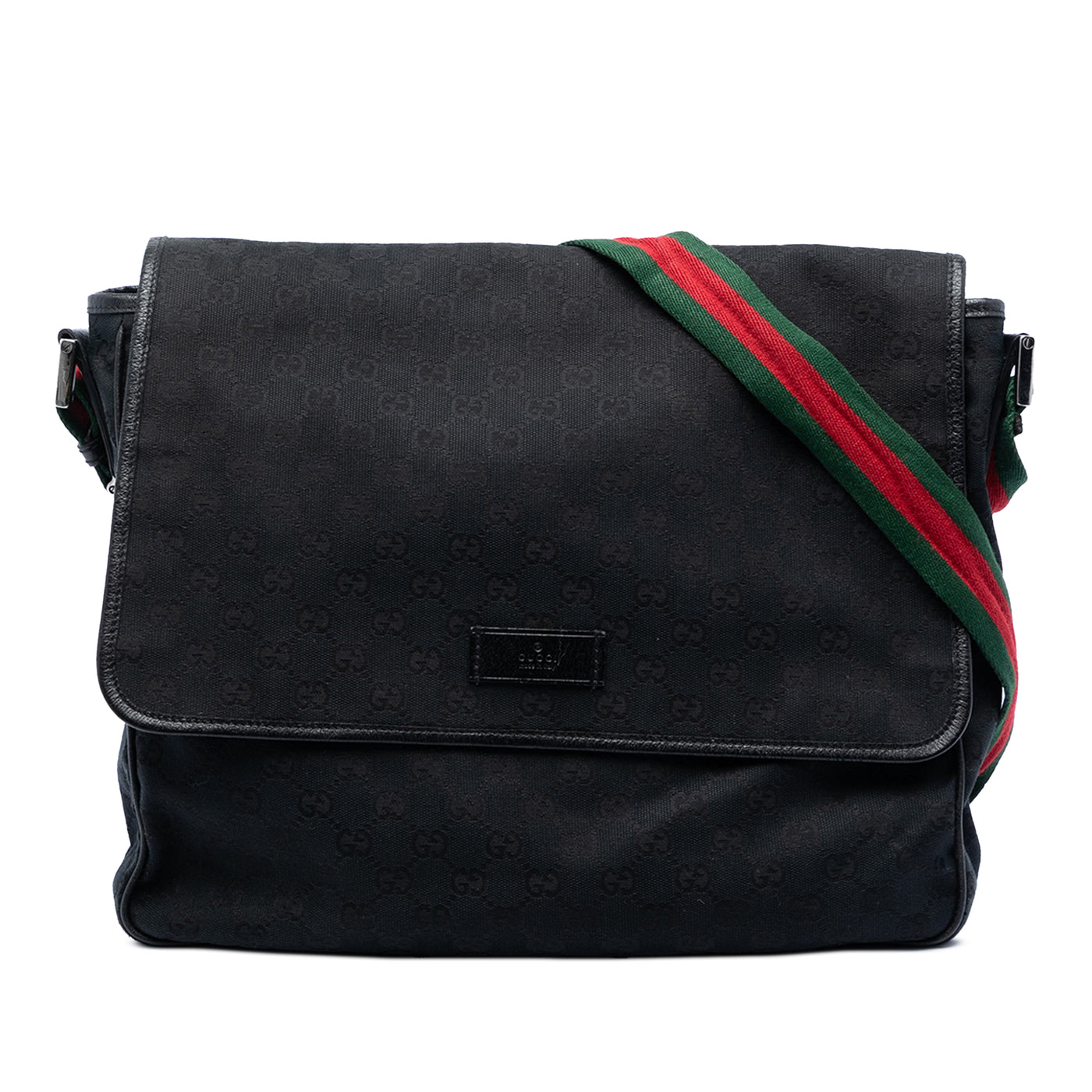 GG Canvas Web Flap Messenger Bag - Image 1