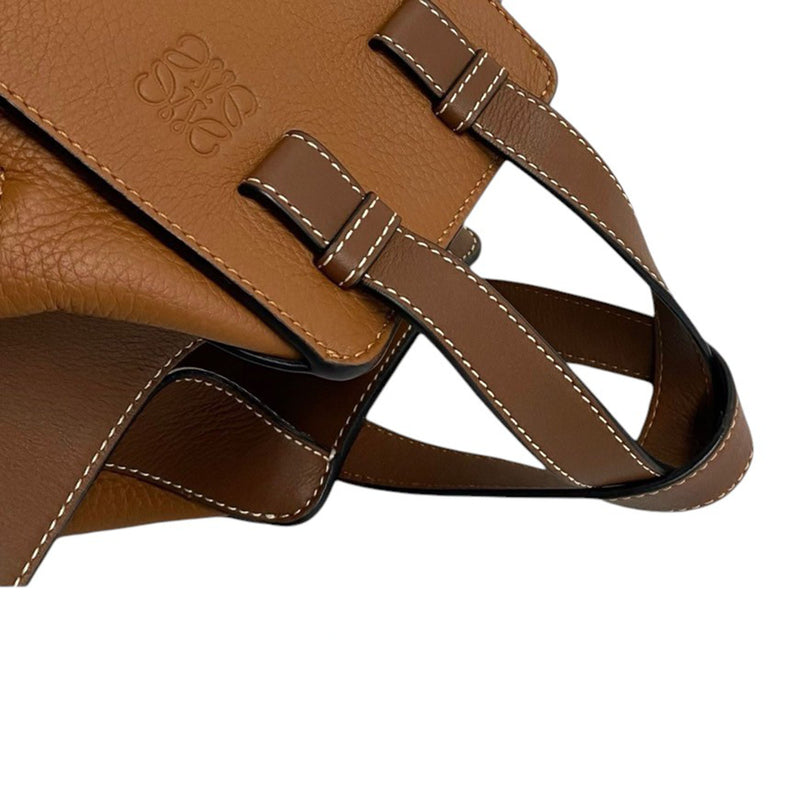 Small Bicolor Leather Hammock Satchel - Image 12