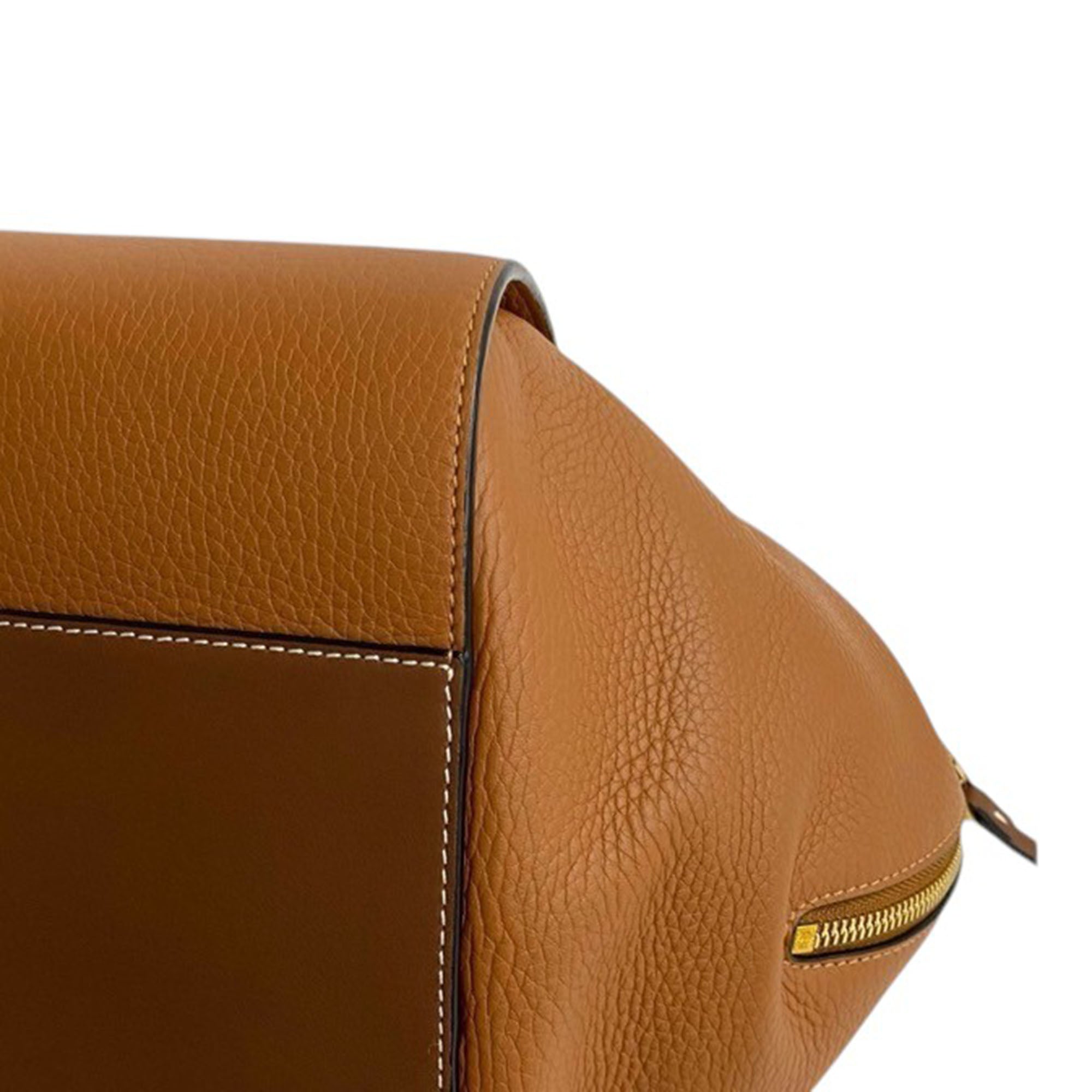 Small Bicolor Leather Hammock Satchel - Image 20