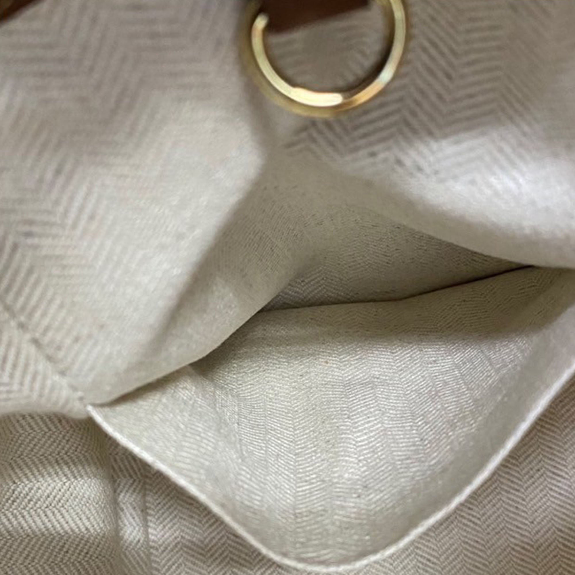 Small Bicolor Leather Hammock Satchel - Image 7