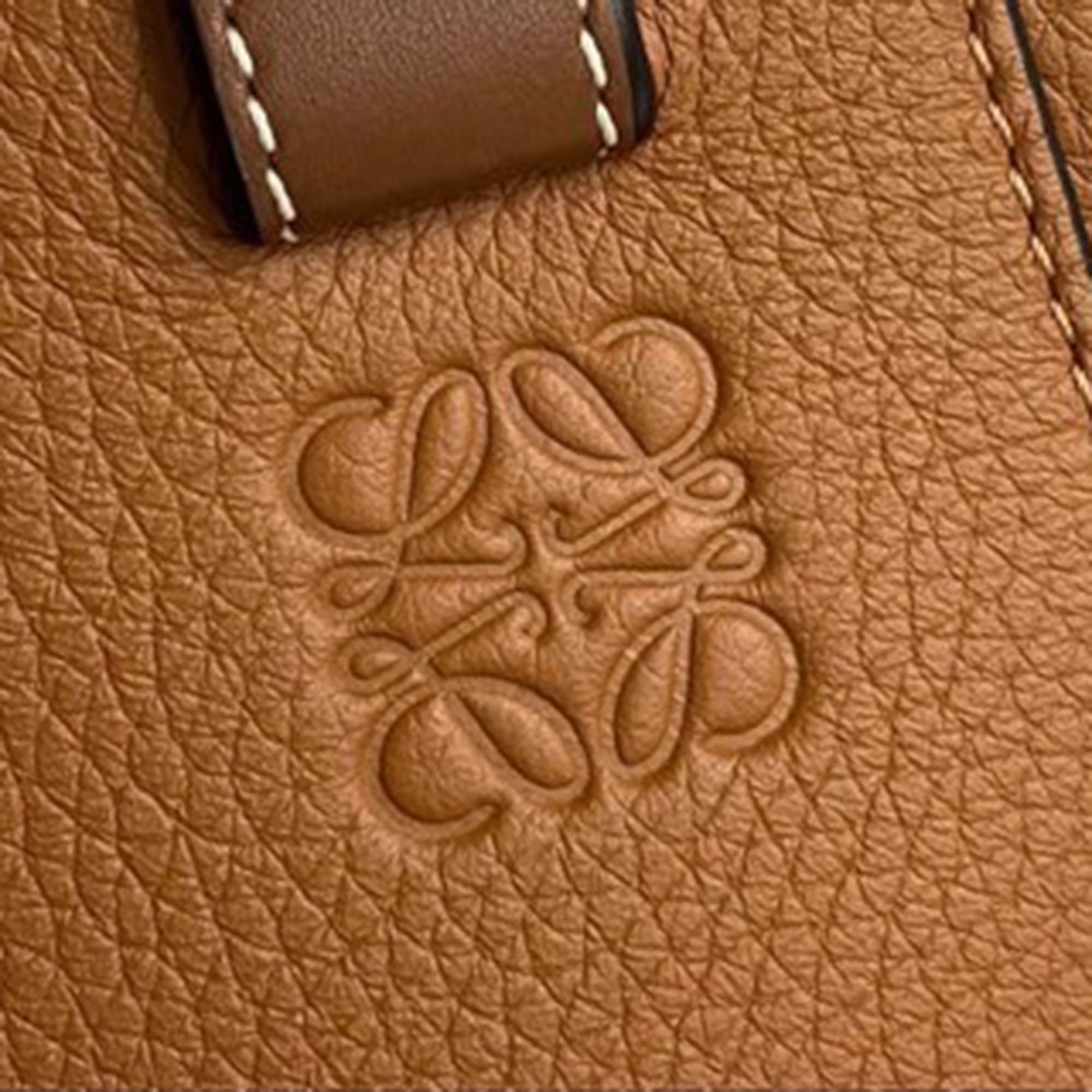 Small Bicolor Leather Hammock Satchel - Image 8