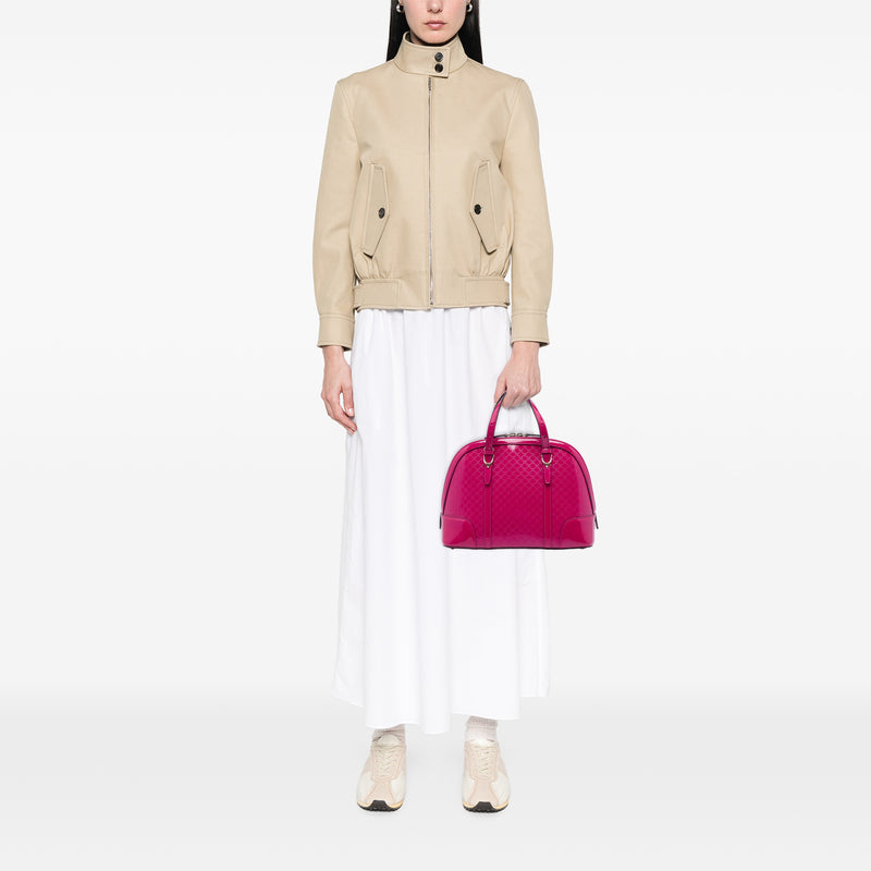 Small Microguccissima Patent Nice Dome Satchel - Image 5