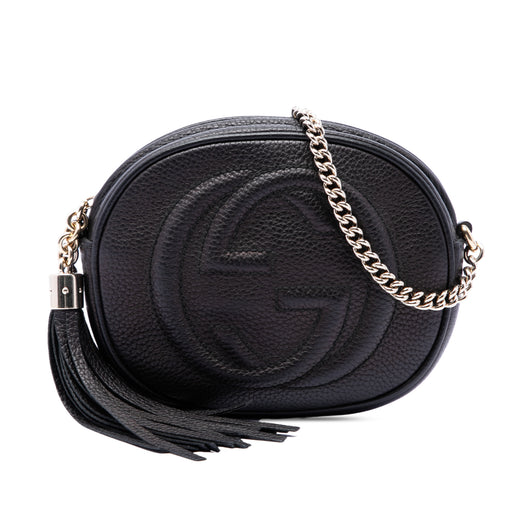 Mini Pebbled Calfskin Soho Chain Crossbody - Image 1