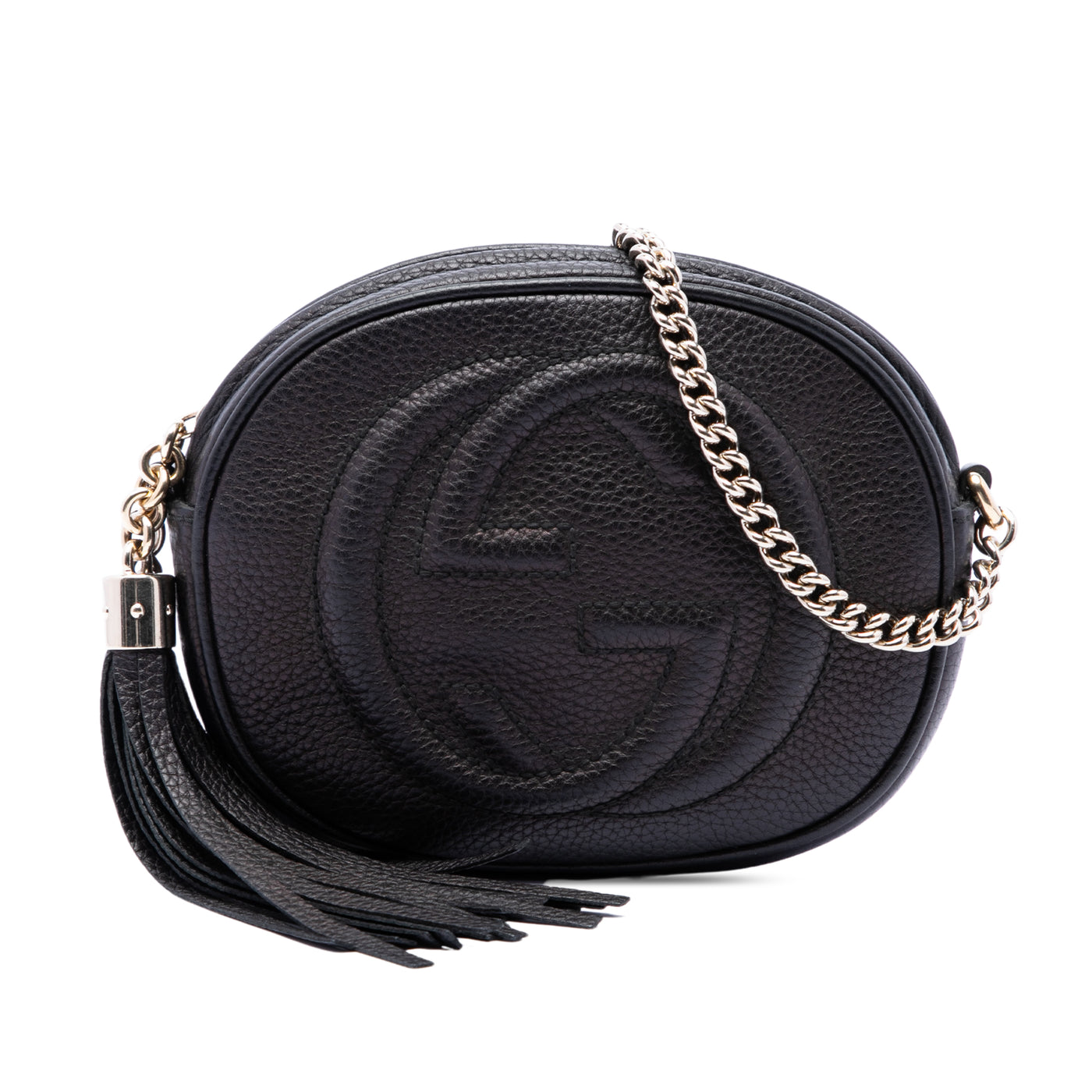 Mini Pebbled Calfskin Soho Chain Crossbody - Image 1