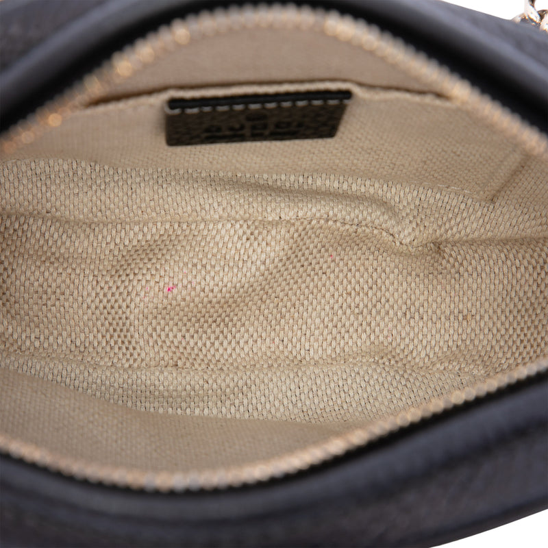 Mini Pebbled Calfskin Soho Chain Crossbody - Image 4
