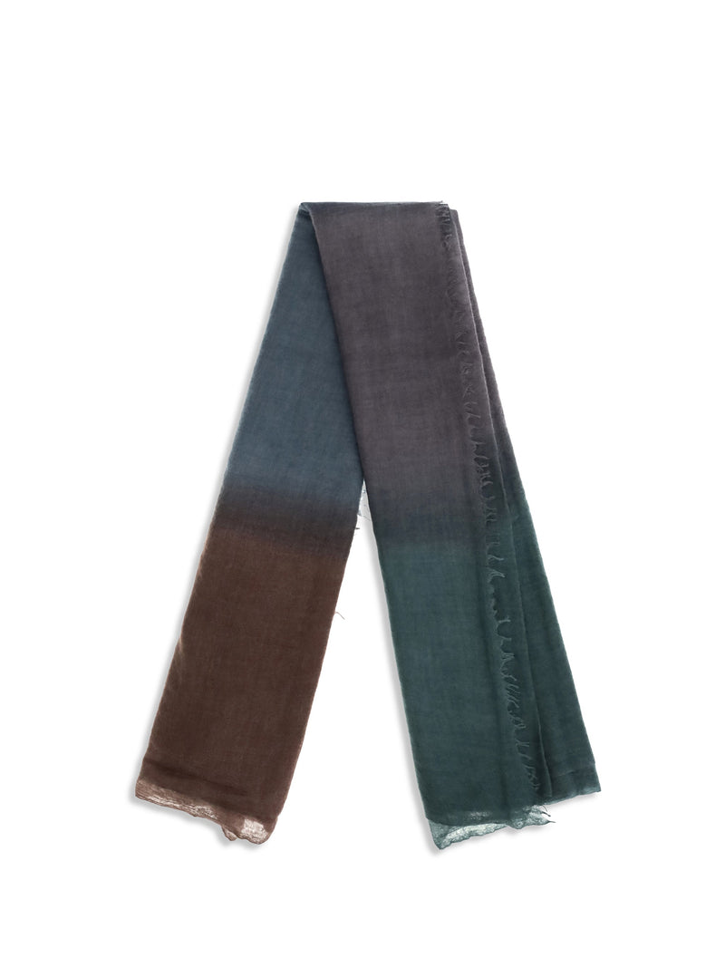 Mirror The Sky Soufflé Scarf — Blue Kashmir/capra Hircus Scarfs