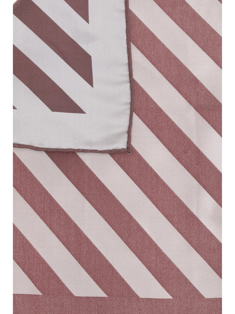 Brunello Cucinelli Striped Cotton Pocket Square — Purple Accessory
